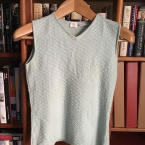 TSE Cashmere seafoam cashmere vest